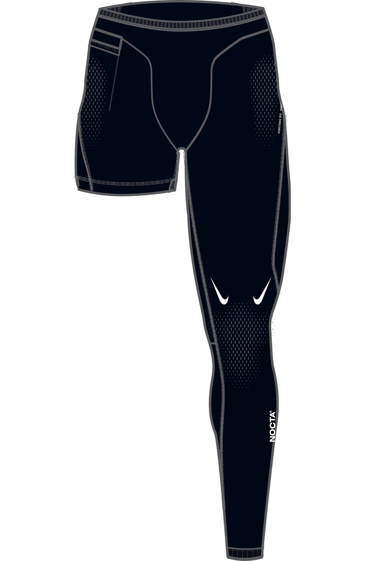 M NRG ES LEFT SINGLE LEG TIGHT  Front Line Art