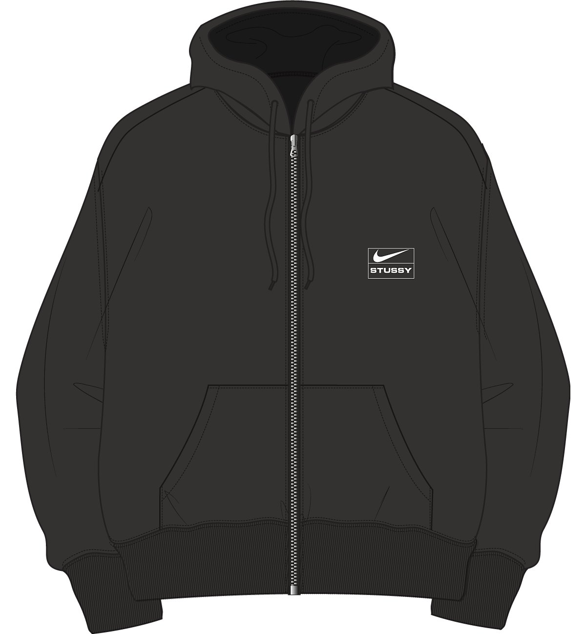 U NRG STUSSY STNWSH FLC HD  Front Line Art